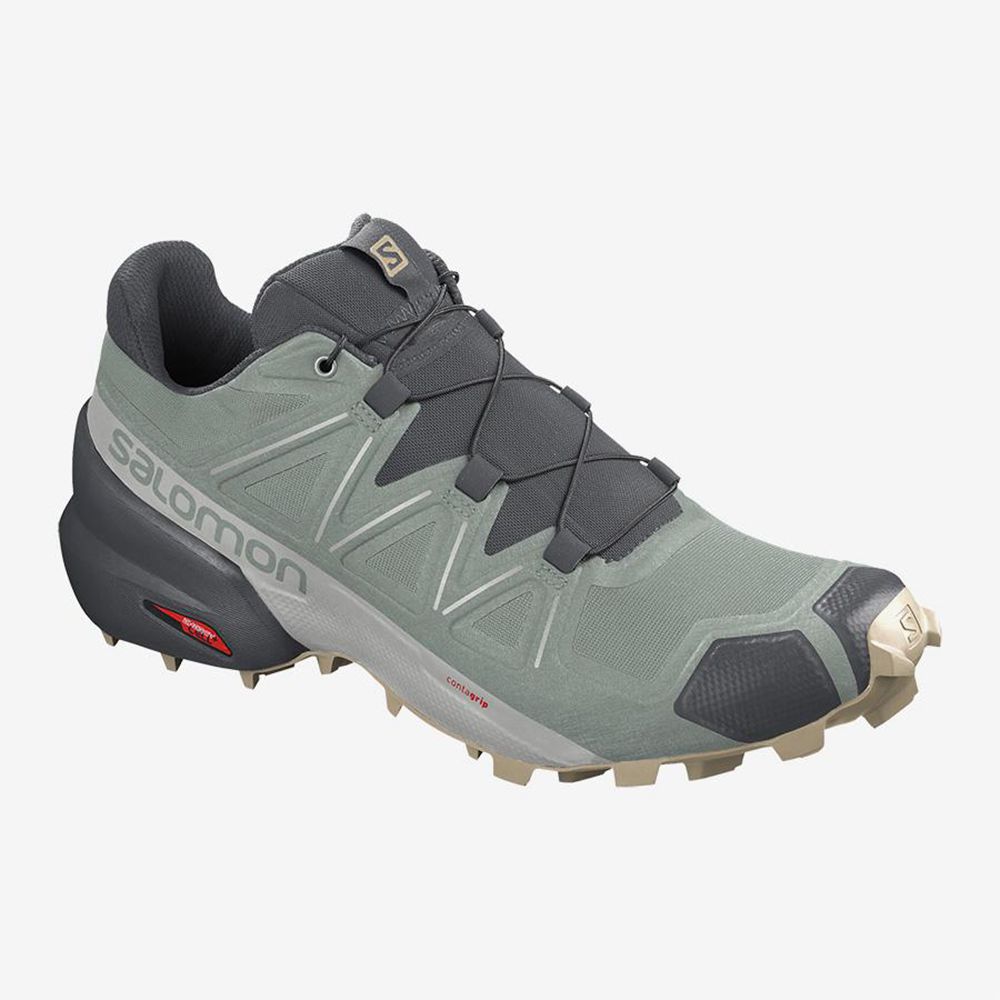 Chaussures De Trail Running Salomon Homme Vert - Salomon SPEEDCROSS 5 - France (0714-CISYL)